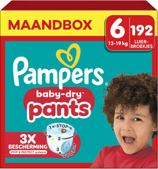 Pampers Baby Dry Pants - Maat 6 - Maandbox - 192 stuks - 15+ KG