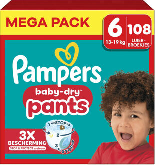 Pampers Baby Dry Pants - Maat 6 - Mega Pack - 108 stuks - 14/19 KG
