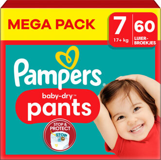 Pampers Baby Dry Pants - Maat 7 - Megapack - 60 stuks - 17+KG