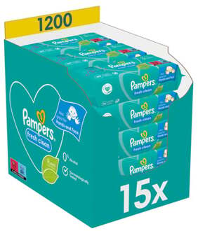 Pampers Fresh Clean Billendoekjes - 1200 stuks