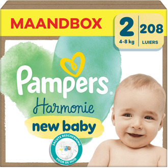 Pampers Harmonie - Maat 2 - Maandbox - 208 stuks - 4/8 KG