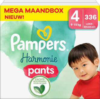Pampers Harmonie Pants - Maat 4 - Mega Maandbox - 336 stuks - 9/15 KG