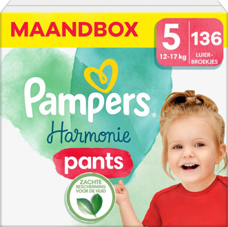Pampers Harmonie Pants - Maat 5 - Maandbox - 136 stuks - 12/17 KG