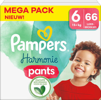 Pampers Harmonie Pants - Maat 6 - Mega Pack - 66 stuks - 15+ KG