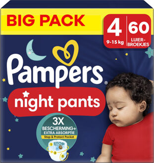 Pampers Night Pants - Maat 4 - Big Pack - 60 stuks - 9/15 KG