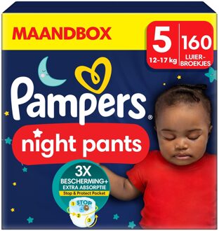 Pampers Night Pants - Maat 5 - Maandbox - 160 stuks - 12/17 KG