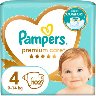Pampers Premium Care - Maat 4 - Mega Pack - 102 stuks - 9/14 KG