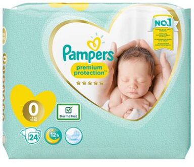 Pampers Premium Protection - Maat 0 - Small Pack - 24 luiers - Premature luiers