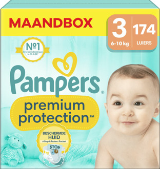 Pampers Premium Protection - Maat 3 - Maandbox - 174 Stuks - 6-10 kg