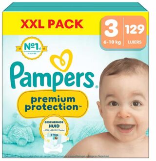 Pampers Premium Protection - Maat 3 - Mega Pack - 129 Stuks - 6-10 kg