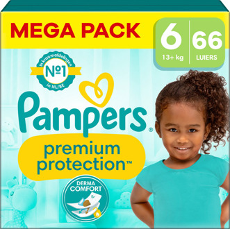 Pampers Premium Protection - Maat 6 - Megapack - 66 luiers - 13KG