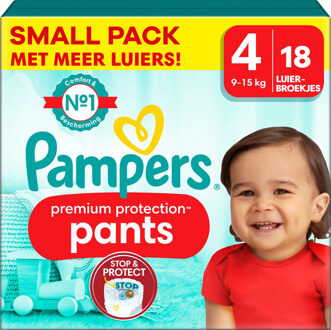 Pampers Premium Protection Pants - Maat 4 - Small Pack - 18 stuks - 9/15 KG