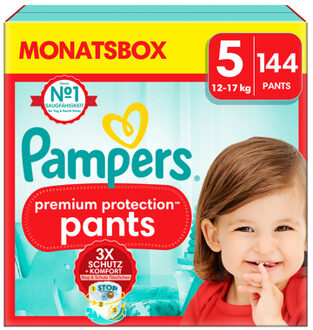 Pampers Premium Protection Pants - Maat 5 - Maandbox - 144 stuks - 12/17 KG