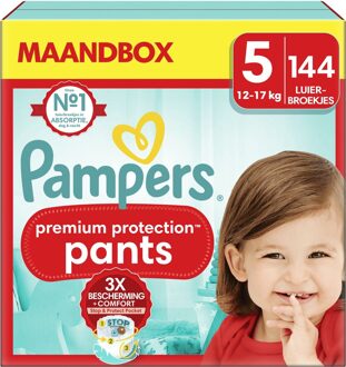 Pampers Premium Protection Pants - Maat 5 - Maandbox - 144 stuks - 12/17 KG