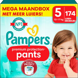 Pampers Premium Protection Pants - Maat 5 - Mega Maandbox - 174 stuks - 12/17 KG