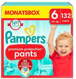 Pampers Premium Protection Pants - Maat 6 - Maandbox - 132 stuks - 15+ KG