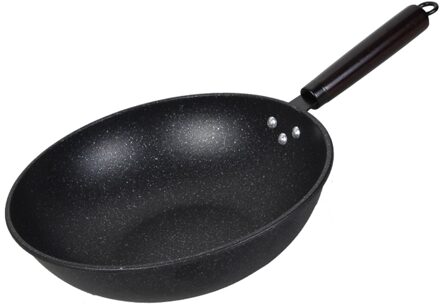 Pan Met Deksel Non-stick Graniet Kleine Koekenpan Wok Multifunctionele Te Reinigen Voor Keuken JS22 30cm Pot