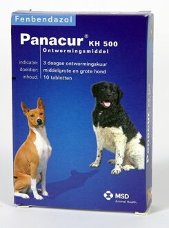 PANACUR Ontworming - Middelgroot En Grote Hond - 10 Tabletten