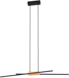 Panagria Hanglamp - LED - 93,5 cm - Zwart|Bruin|Wit - Dimbaar