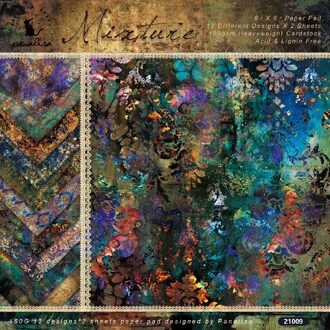 Panalisacraft 24 Sheets 6 "X6" Vintage Patroon Papier Pad Scrapbooking Papier Pack Handgemaakte Ambachtelijke Papier Ambachtelijke Achtergrond Pad kaart 12stk per stijl 1stk