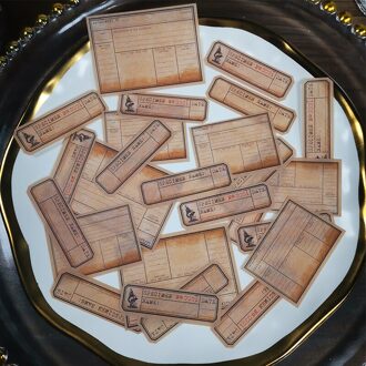 Panalisacraft 3 Stijlen Van Vintage Velijn Papier Label Stickers Voor Scrapbooking Diy Projecten/Fotoalbum/Card Making Ambachten ZJFGSYBT