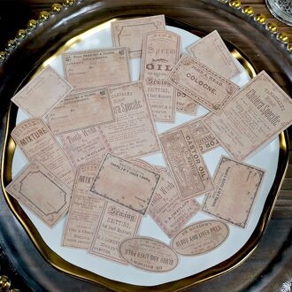 Panalisacraft 3 Stijlen Van Vintage Velijn Papier Label Stickers Voor Scrapbooking Diy Projecten/Fotoalbum/Card Making Ambachten ZJFSFGPT