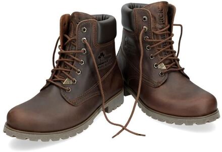 Panama Jack 03 C8 bruine herenlaarzen, waterdichte leren veters, enkelchukka, wandelen - maat