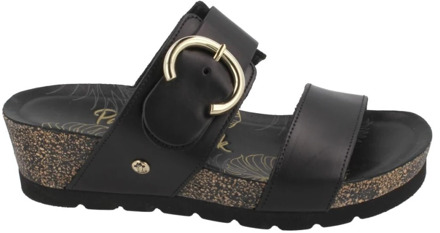 Panama Jack Catrina B4 sandalen met sleehak zwart - Maat 37
