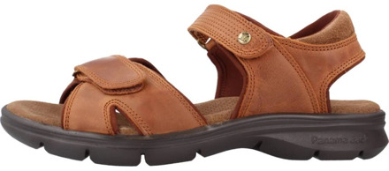 Panama Jack Comfortabele platte sandalen voor mannen Panama Jack , Brown , Heren - 43 Eu,41 Eu,42 EU