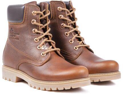 Panama Jack dames veterboot - Cognac - Maat 41
