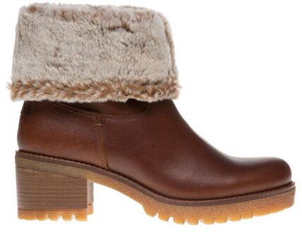 Panama Jack Enkellaarzen Chelsea boots Dames -Cognac - Maat 40