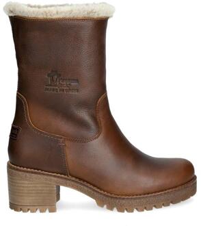 Panama Jack Enkellaarzen Chelsea boots Dames -Cognac - Maat 40