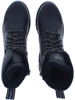 Panama Jack Frisia dames veterboot | dames | maat: | leer - maat 41 Zwart