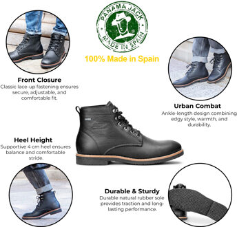 Panama Jack Lace-up Boots Panama Jack , Black , Heren - 44 EU