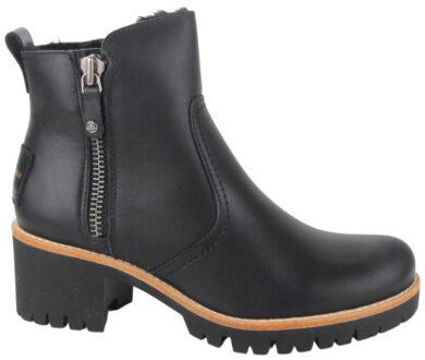Panama Jack Pauline Trav dames enkelboot. - Zwart - Maat 38