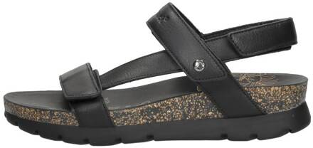 Panama Jack Selma B4 Sandalen zwart leer - 36,37,38,39