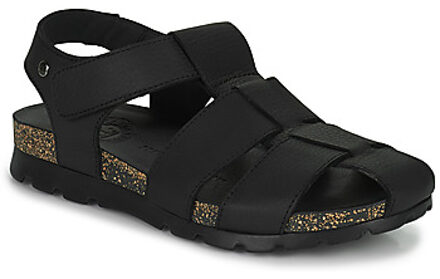 Panama Jack Velcro Platte Sandalen voor Mannen Panama Jack , Black , Heren - 43 Eu,44 Eu,42 EU