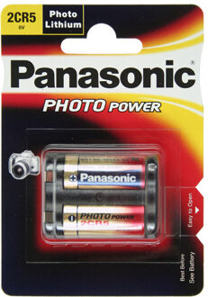 Panasonic 2CR-5L Lithium 6V niet-oplaadbare batterij