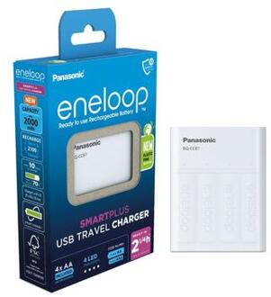 Panasonic Eneloop BQ-CC87 SmartPlus USB Batterijlader met 4x AA oplaadbare batterijen 2000mAh