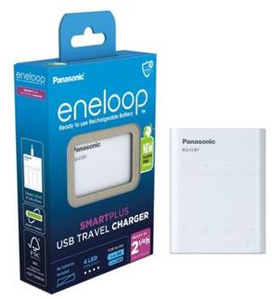 Panasonic Eneloop BQ-CC87 SmartPlus USB Batterijlader met Power Bank Functie - 4x AAA/AA