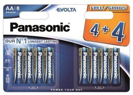 Panasonic penlight batterijen LR6EGE 4+4 (8 stuks)