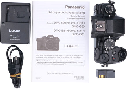 Panasonic Tweedehands Panasonic DMC-G80 Body CM3984 Zwart