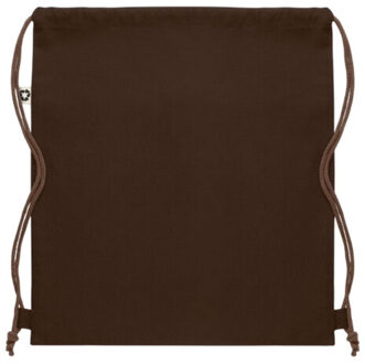 Panda gerecycled katoenen koordtas Bruin - One size
