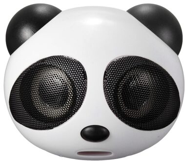 Panda Multimedia Draagbare USB Mini Digitale Vierkante 3.5mm Wired Super Bass Stereo Speaker Subwoofer met mic voor Desktop Laptop