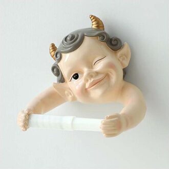 Panda Wall Mount Papierrolhouder Handdoek Tissue Houder Tissue Hanger Wc Badkamer Keuken Badkamer Organizer Badkamer Accessoires jongen