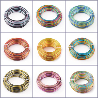 pandahall 1Roll Colorful Aluminum Wire Jewelry Findings for Jewelry Making DIY Necklace Bracelet 1mm 1.5mm 2mm 55m/roll