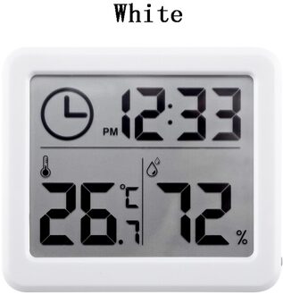 PANDUN ultra-dunne eenvoudige LCD digitale LCD hygrometer thermometer nauwkeurige en duurzaam elektronische energiebesparende temperatuur en hu wit