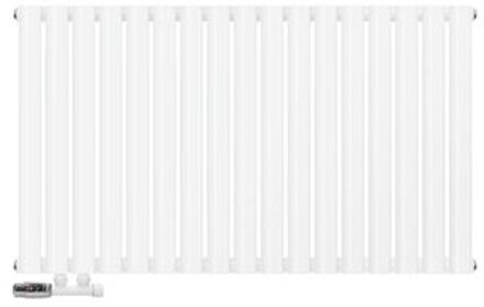 Paneelradiator enkellaags 600x1020 mm Wit incl. set wandaansluitingen ML-Design