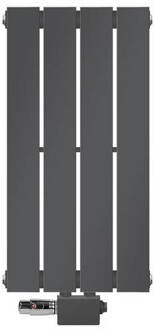 Paneelradiator enkellaags 600x300 mm antraciet met universele aansluitset ML design Zwart