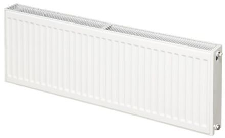 Paneelradiator Haceka Sanivesk Duo 140x60 cm Wit Zij-Aansluiting (2181 Watt)